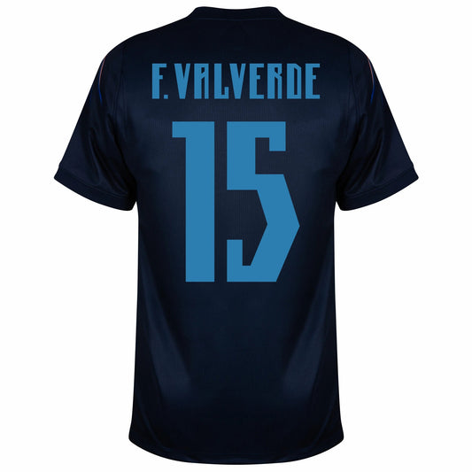 Uruguay 2026 Away Jersey Federico Valverde #15