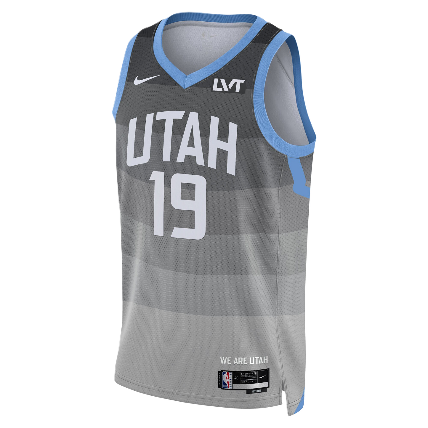 Utah Jazz Gray 2025-2026 City Edition Jersey Ace Bailey #19