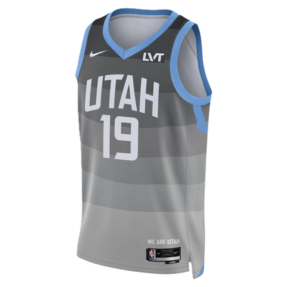 Utah Jazz Gray 2025-2026 City Edition Jersey Ace Bailey #19