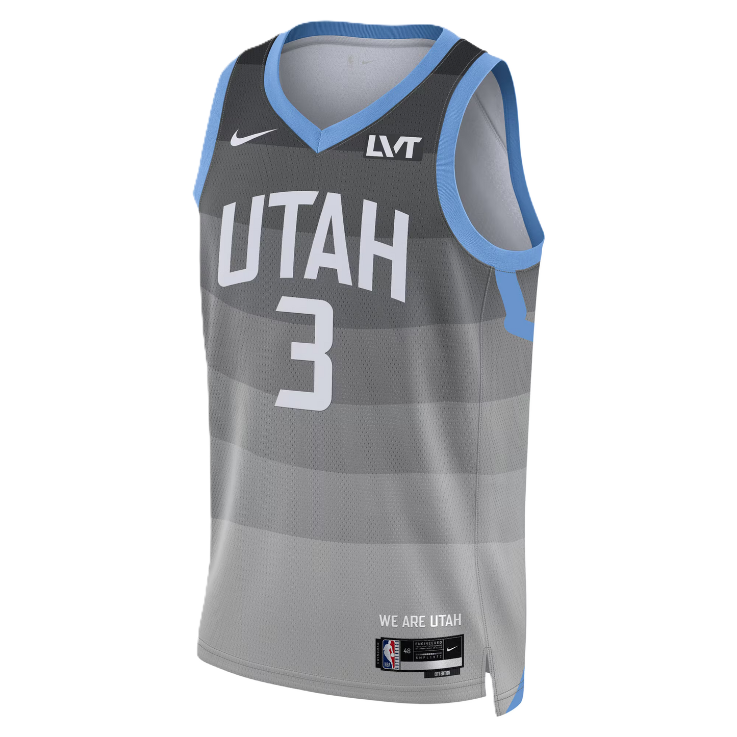 Utah Jazz Gray 2025-2026 City Edition Jersey Keyonte George #3