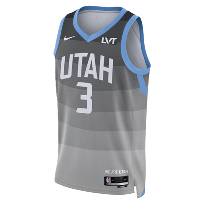 Utah Jazz Gray 2025-2026 City Edition Jersey Keyonte George #3