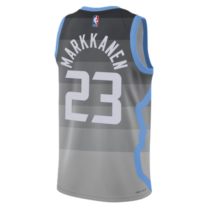 Utah Jazz Gray 2025-2026 City Edition Jersey Lauri Markkanen #23