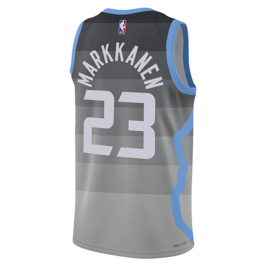 Utah Jazz Gray 2025-2026 City Edition Jersey Lauri Markkanen #23