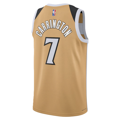 Washington Wizards Tan 2025-2026 City Edition Jersey Carlton Carrington #7