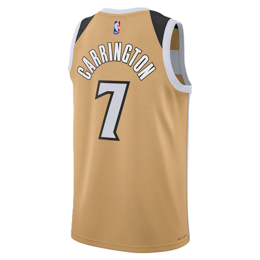 Washington Wizards Tan 2025-2026 City Edition Jersey Carlton Carrington #7