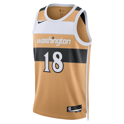 Washington Wizards Tan 2025-2026 City Edition Jersey Kyshawn George #18