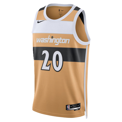 Washington Wizards Tan 2025-2026 City Edition Jersey Alex Sarr #20