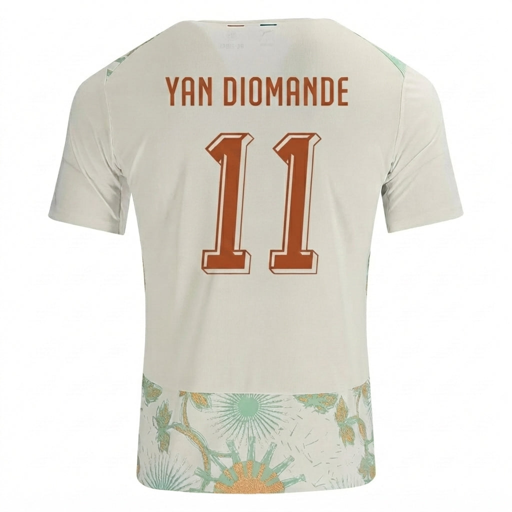 Ivory Coast 2026 Away Jersey Yan Diomande #11