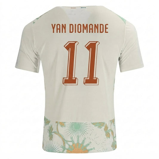 Ivory Coast 2026 Away Jersey Yan Diomande #11