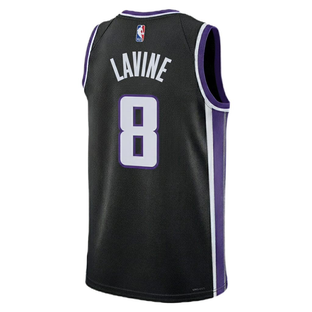 Sacramento Kings Black Icon Jersey Zach LaVine #8
