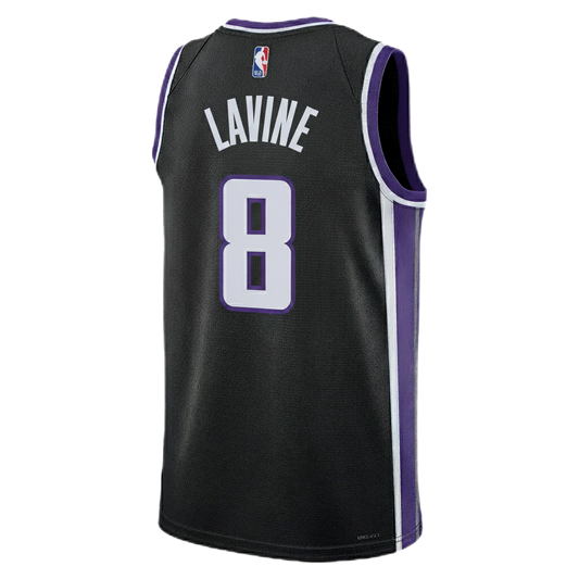 Sacramento Kings Black Icon Jersey Zach LaVine #8