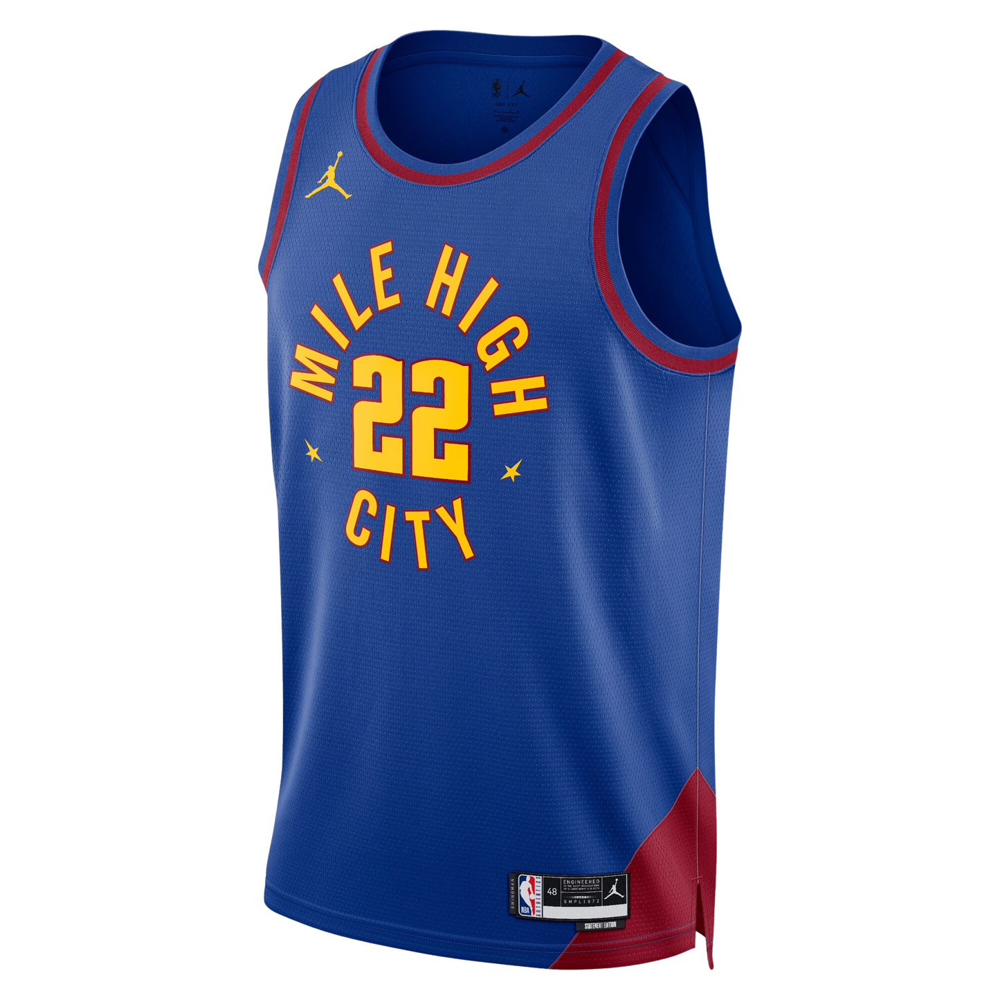 Denver Nuggets Blue Statement Jersey Zeke Nnaji #22
