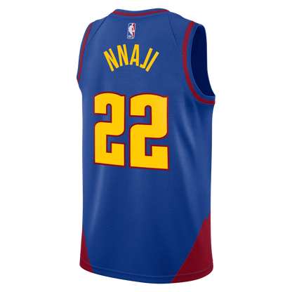 Denver Nuggets Blue Statement Jersey Zeke Nnaji #22