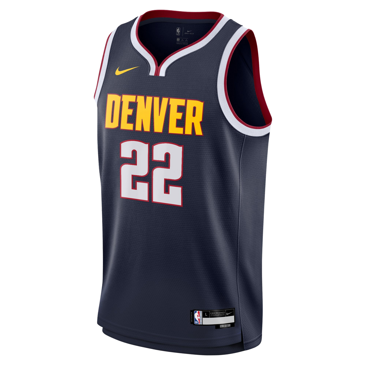 Denver Nuggets Navy Icon Jersey Zeke Nnaji #22