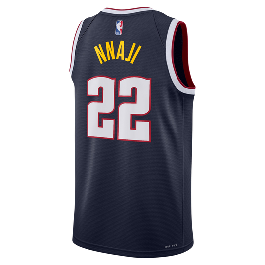 Denver Nuggets Navy Icon Jersey Zeke Nnaji #22
