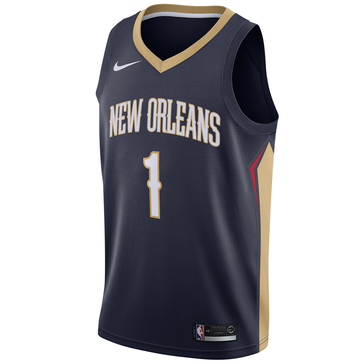 New Orleans Pelicans Navy Icon Jersey Zion Williamson #1