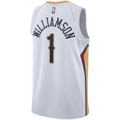 New Orleans Pelicans White Association Jersey Zion Williamson #1