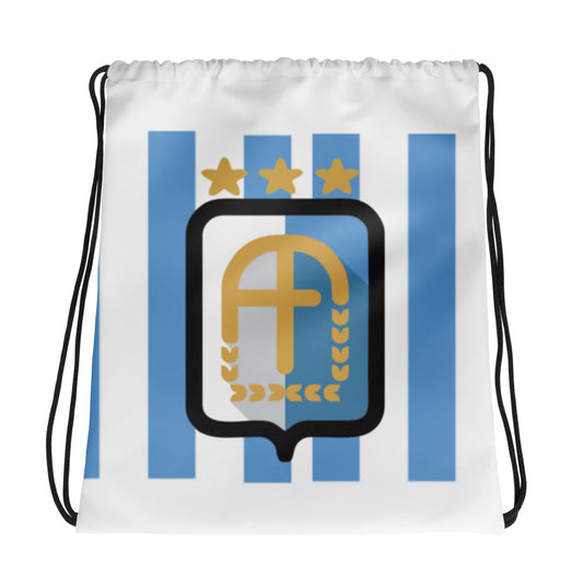 Argentina Vintage Logo 3 Stars Drawstring bag