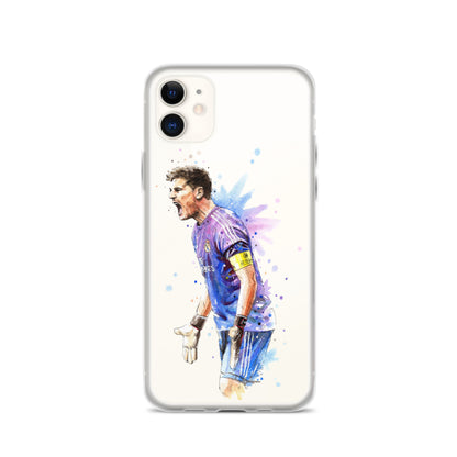 Real Madrid Legend Casillas Vintage Clear Case for iPhone® - The 90+ Minute