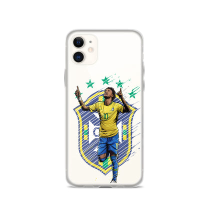 Neymar Brazil Logo iPhone Clear Case - The 90+ Minute