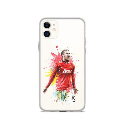 Manchester United Wayne Rooney Vintage Clear Case for iPhone®
