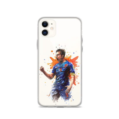 Netherlands Van Persie Vintage Clear Case for iPhone®