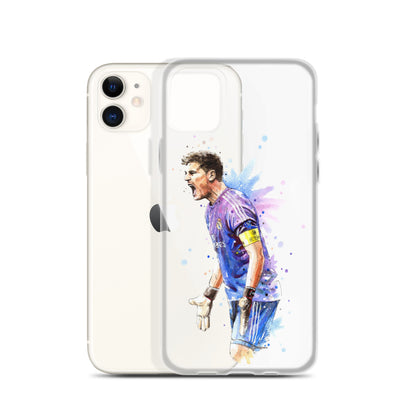 Real Madrid Legend Casillas Vintage Clear Case for iPhone® - The 90+ Minute