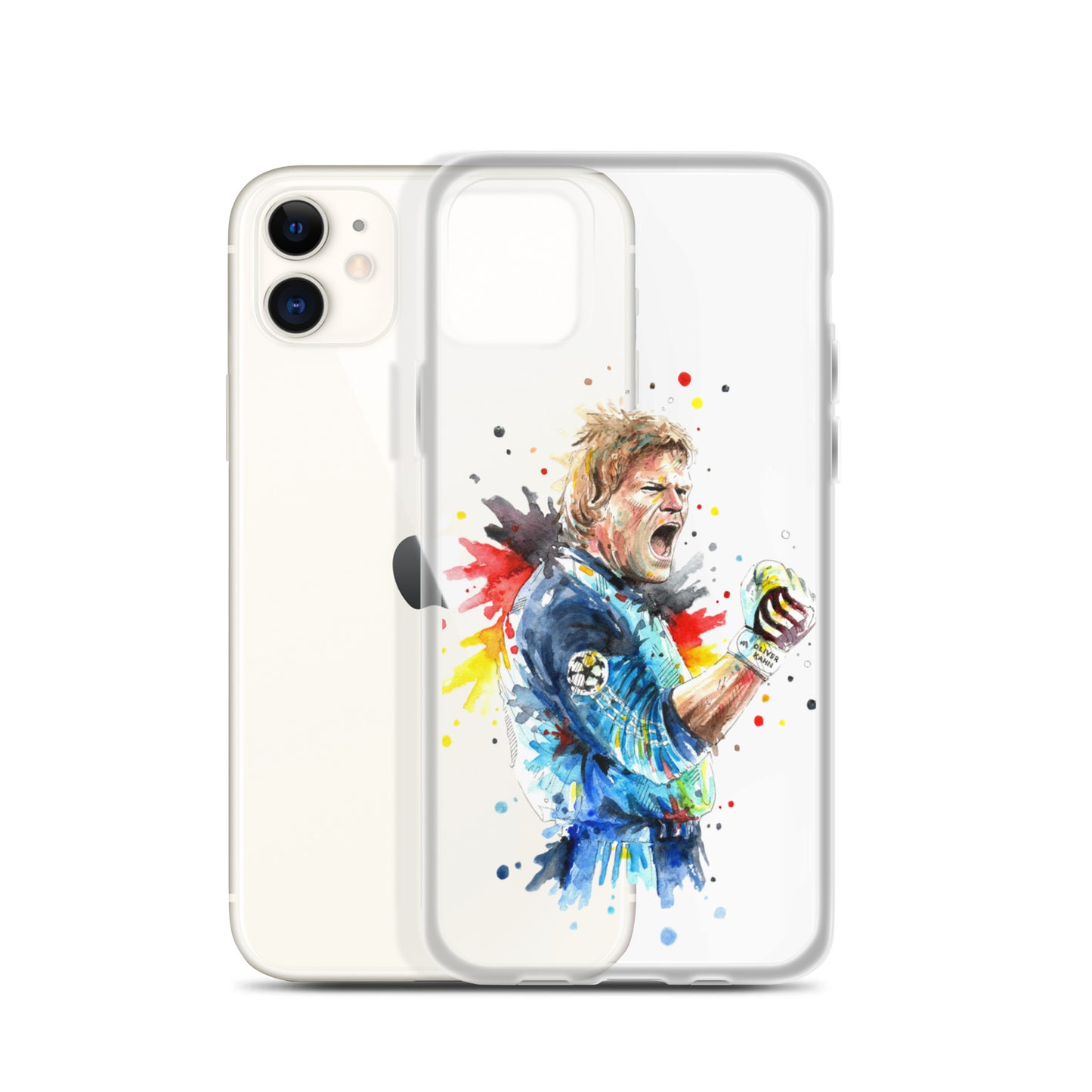 Germany Oliver Kahn Vintage Clear Case for iPhone® - The 90+ Minute