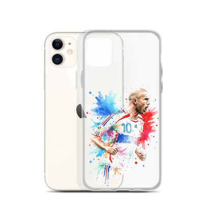 France Zinadine Zidane "Zizou" Vintage Clear Case for iPhone® - The 90+ Minute