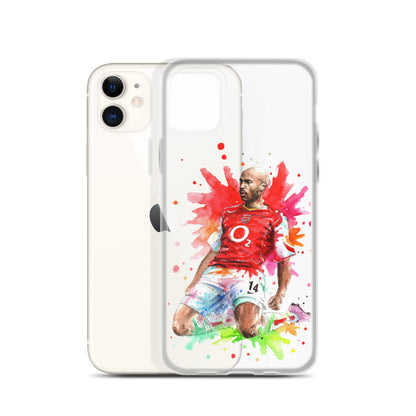 Arsenal Thierry Henry Vintage Clear Case for iPhone® - The 90+ Minute