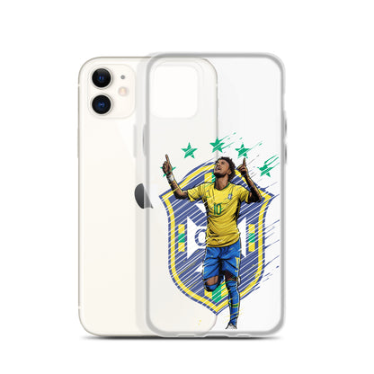 Neymar Brazil Logo iPhone Clear Case - The 90+ Minute