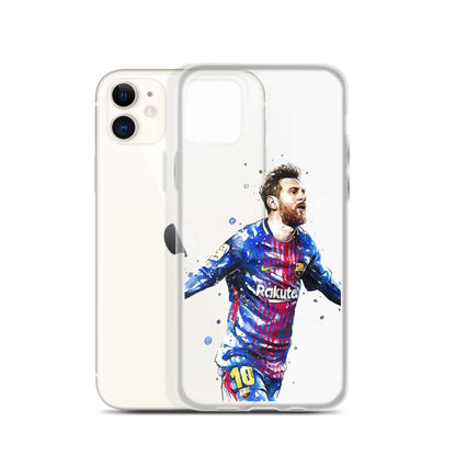 Lionel Messi Barca Vintage Clear Case for iPhone®