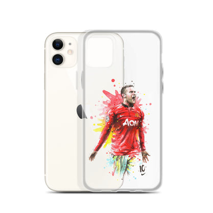 Manchester United Wayne Rooney Vintage Clear Case for iPhone®