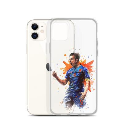 Netherlands Van Persie Vintage Clear Case for iPhone®