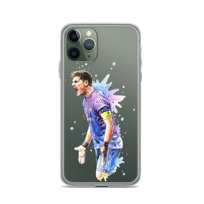 Real Madrid Legend Casillas Vintage Clear Case for iPhone® - The 90+ Minute