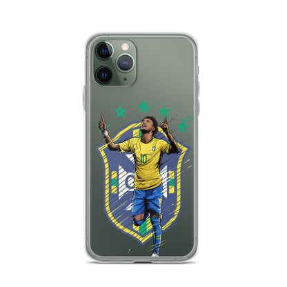 Neymar Brazil Logo iPhone Clear Case - The 90+ Minute