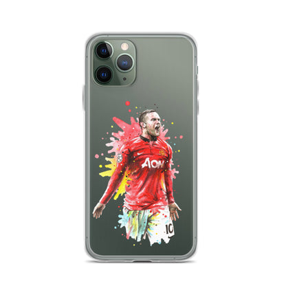Manchester United Wayne Rooney Vintage Clear Case for iPhone®