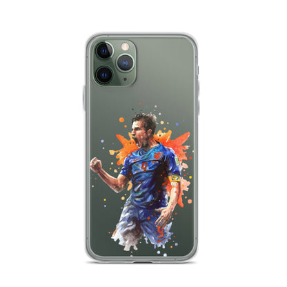 Netherlands Van Persie Vintage Clear Case for iPhone®
