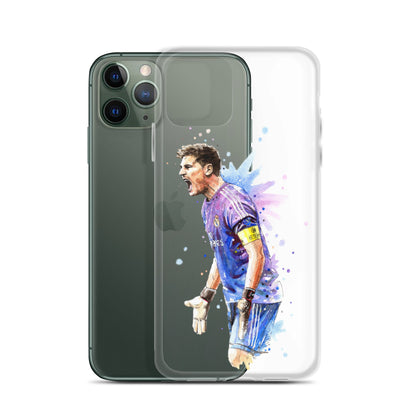 Real Madrid Legend Casillas Vintage Clear Case for iPhone® - The 90+ Minute