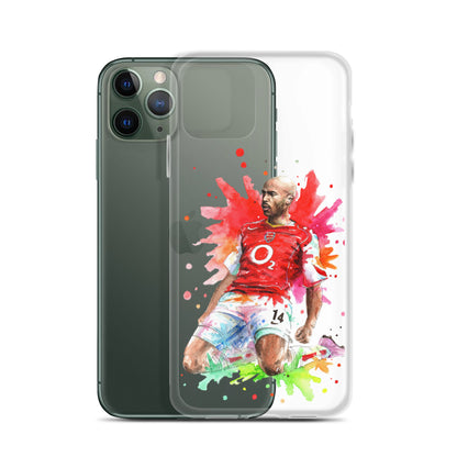 Arsenal Thierry Henry Vintage Clear Case for iPhone® - The 90+ Minute
