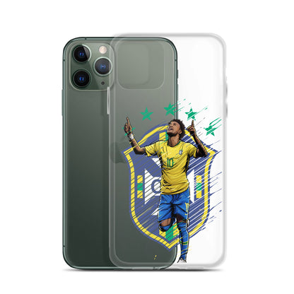 Neymar Brazil Logo iPhone Clear Case - The 90+ Minute