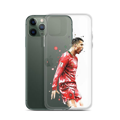 Ronaldo Portugal Celebration Vintage Clear Case for iPhone®