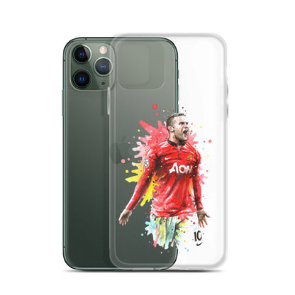 Manchester United Wayne Rooney Vintage Clear Case for iPhone®