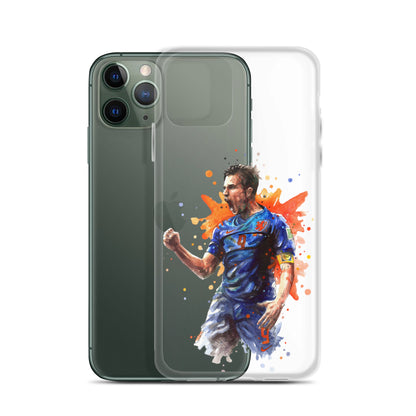 Netherlands Van Persie Vintage Clear Case for iPhone®