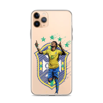 Neymar Brazil Logo iPhone Clear Case - The 90+ Minute
