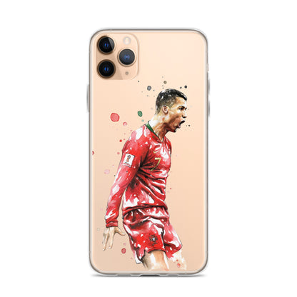 Ronaldo Portugal Celebration Vintage Clear Case for iPhone®