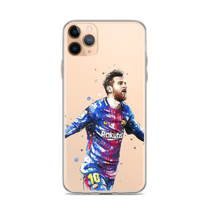 Lionel Messi Barca Vintage Clear Case for iPhone®