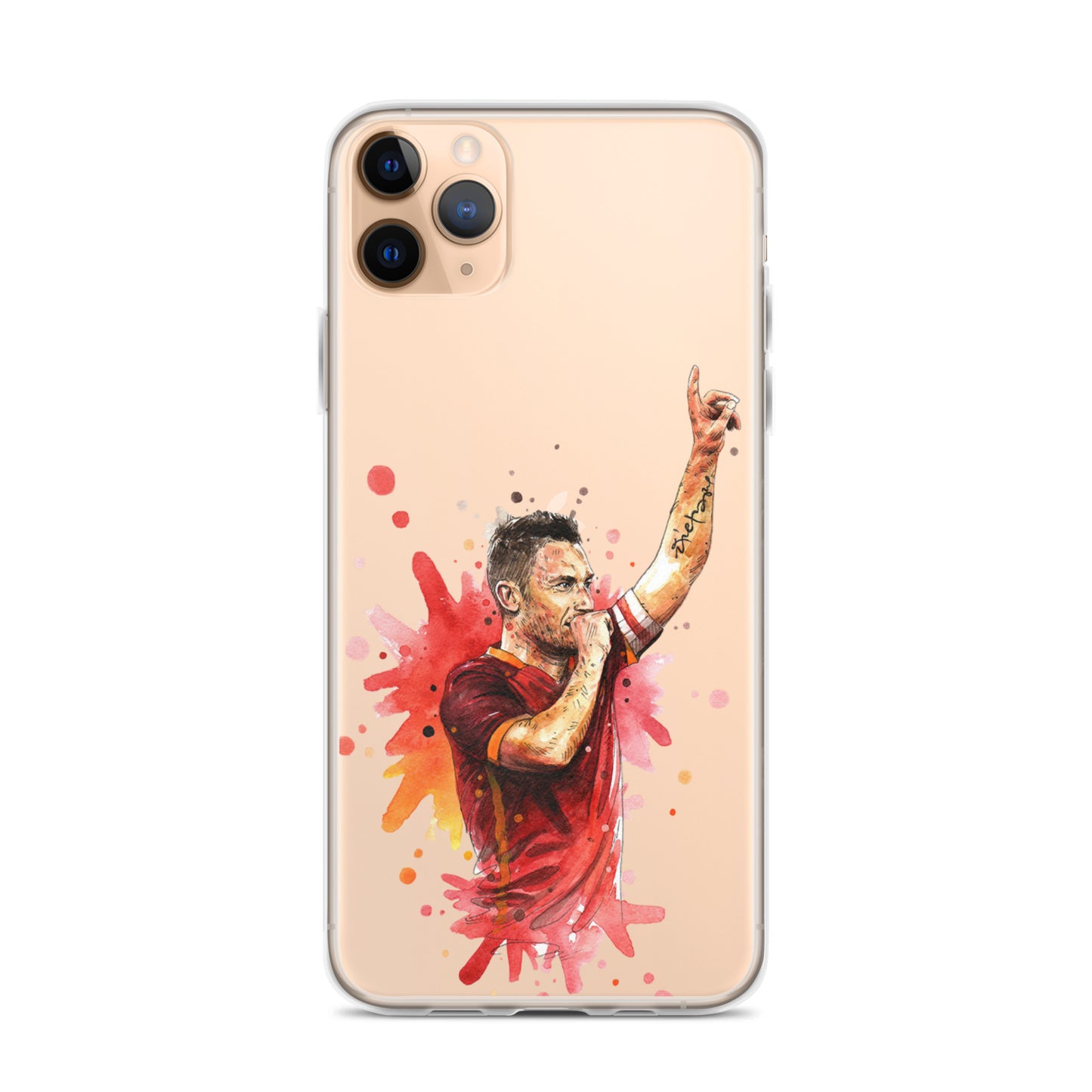 AS Roma Totti Eterno Vintage Clear Case for iPhone®