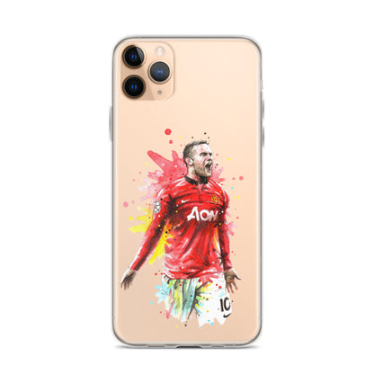 Manchester United Wayne Rooney Vintage Clear Case for iPhone®
