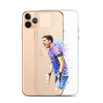 Real Madrid Legend Casillas Vintage Clear Case for iPhone® - The 90+ Minute